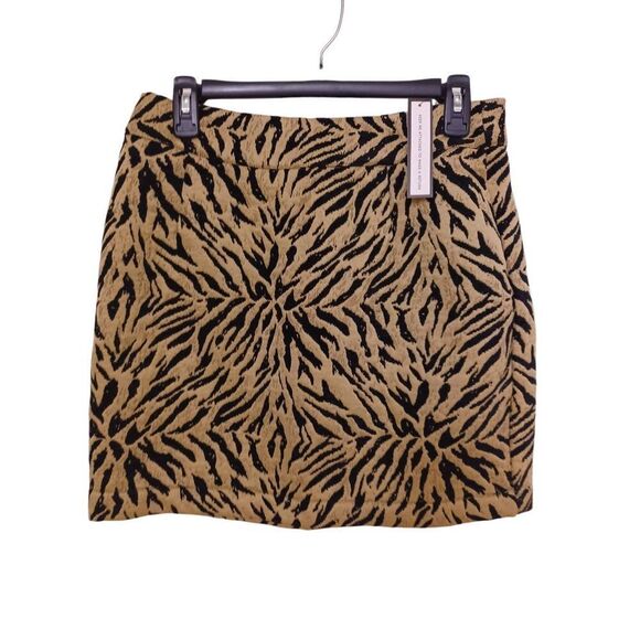 Soncy Skirt High Waist Mini Color Leopard Print Size 00=10 - Picture 1 of 3